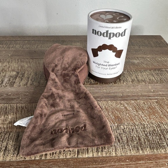 Nodpod Accessories - Nodpod Weighted Eye Sleep Mask Velvet Cafe Collection Supima Cotton Limited Ed